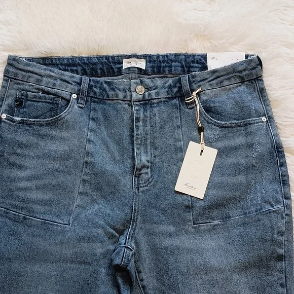 KanCan Women's Flare & Wide Leg Jeans - Blue - Picture 5 of 7